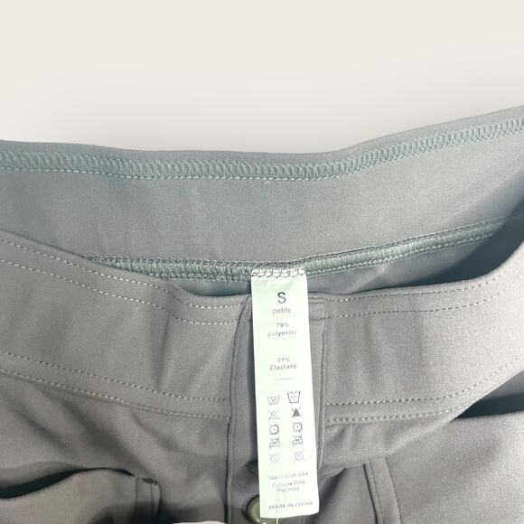 Halara High Waisted Flare Cargo Pants Small Gray Button Pocket Retro Minimalist - Picture 3 of 10